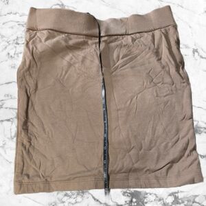 Forever 21 Tan Stretch Knit Mini Skirt